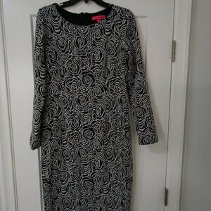 Dress Betsey Johnson Long Sleeve Dress Fully Lined size10
